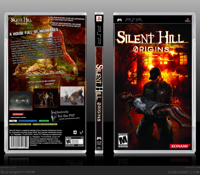 Silent Hill Origins PSP Box Art Cover by jevangod