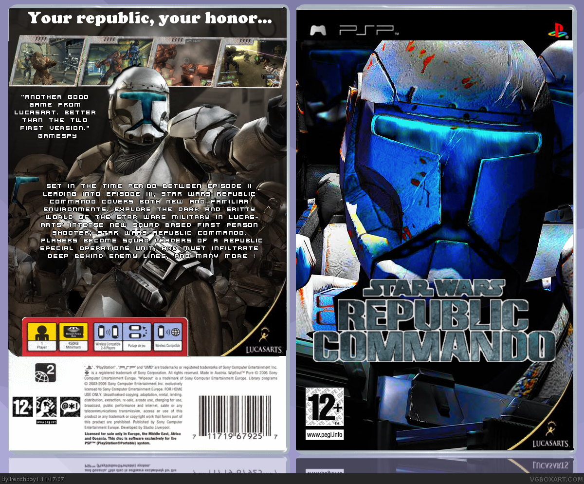 Star Wars : Republic Commando box cover