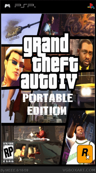 Grand Theft Auto IV Portable Edition PSP Box Art Cover by