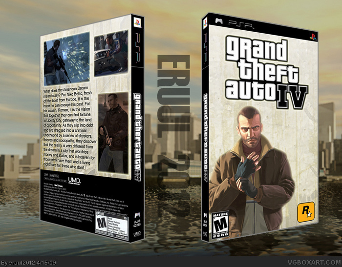 Grand Auto IV PSP Box Art Cover by