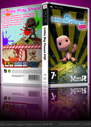 Little Big Planet PSP Art Cover by super-mega-hyper-sonic