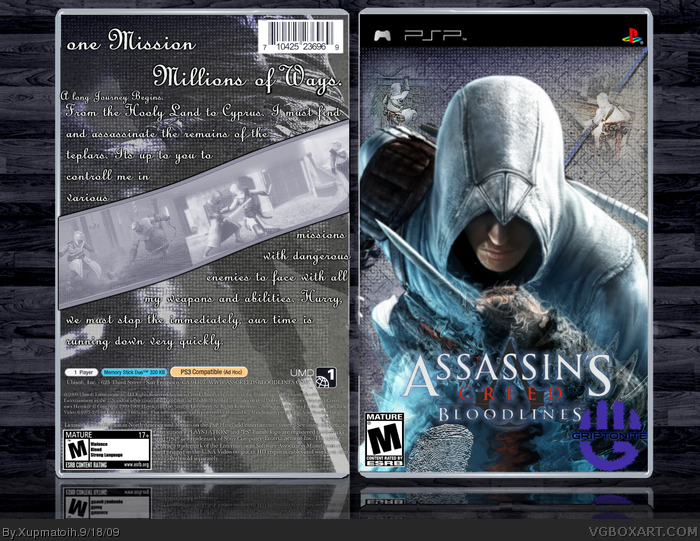 psp assassins creed bloodlines cover art