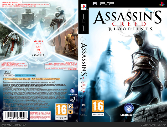 Assassins Creed; Bloodlines box art cover