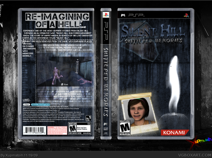 Silent Hill Shattered Memories box art cover
