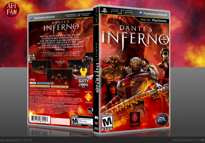 Dante's Inferno Xbox 360 Box Art Cover by felipe