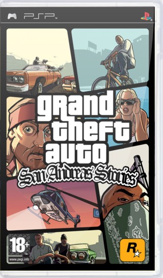 Grand Auto: San Andreas Stories PSP Art Cover by Macrike