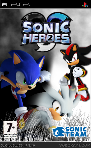 Trampas vitalidad Halar Sonic Heroes 2 PSP Box Art Cover by CrocStar764
