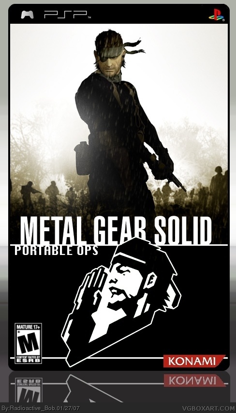 Metal Gear Solid: Portable Ops PSP Box Art Cover by Radioactive Bob