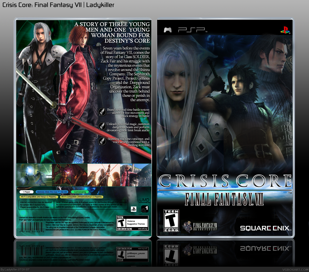 Crisis Core: Final Fantasy VII para PSP (2007)