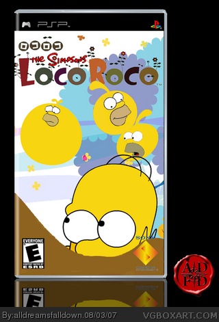 The Simpsons: LocoRoco box cover