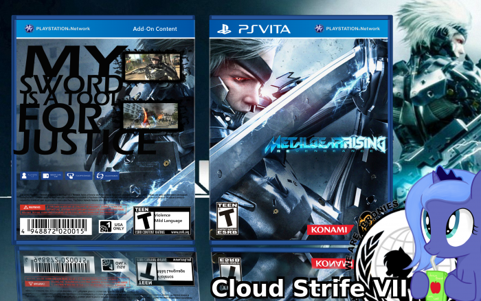 Metal Gear Rising: Revengeance PlayStation Vita Box Art Cover by Strike the  Wolf