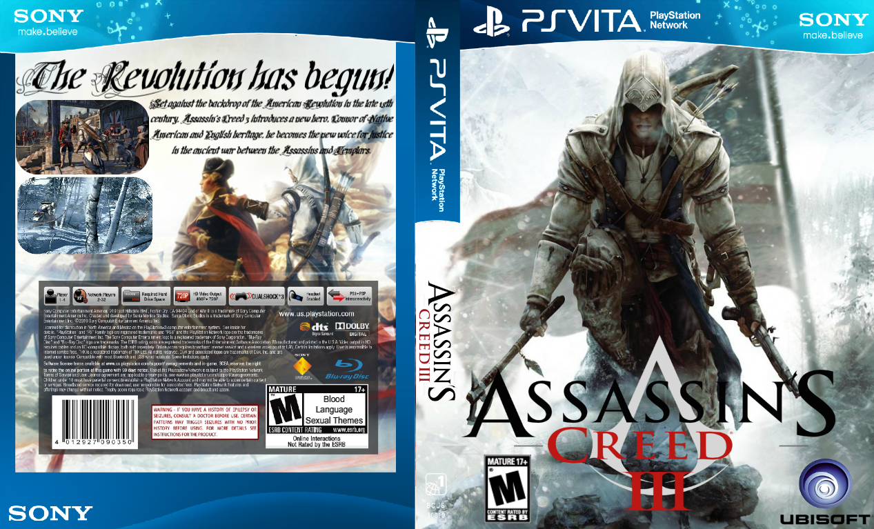 Assassin's Creed III box cover. 