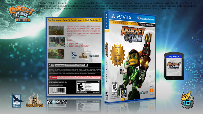 grammar suit burnt Ratchet & Clank Collection PlayStation Vita Box Art Cover by EdwardPines