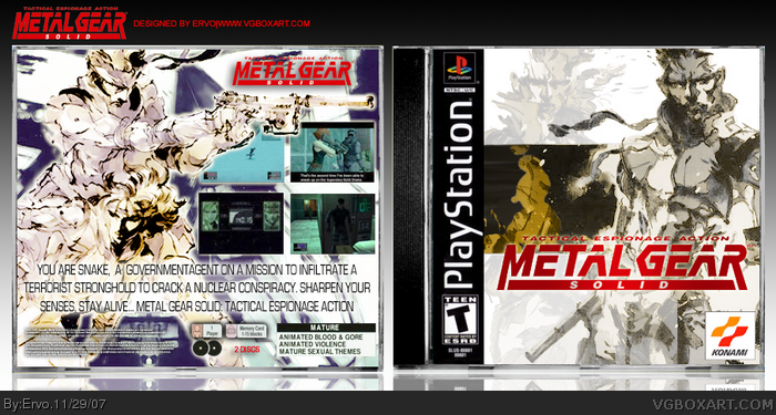 Metal Gear Solid 1 Cover