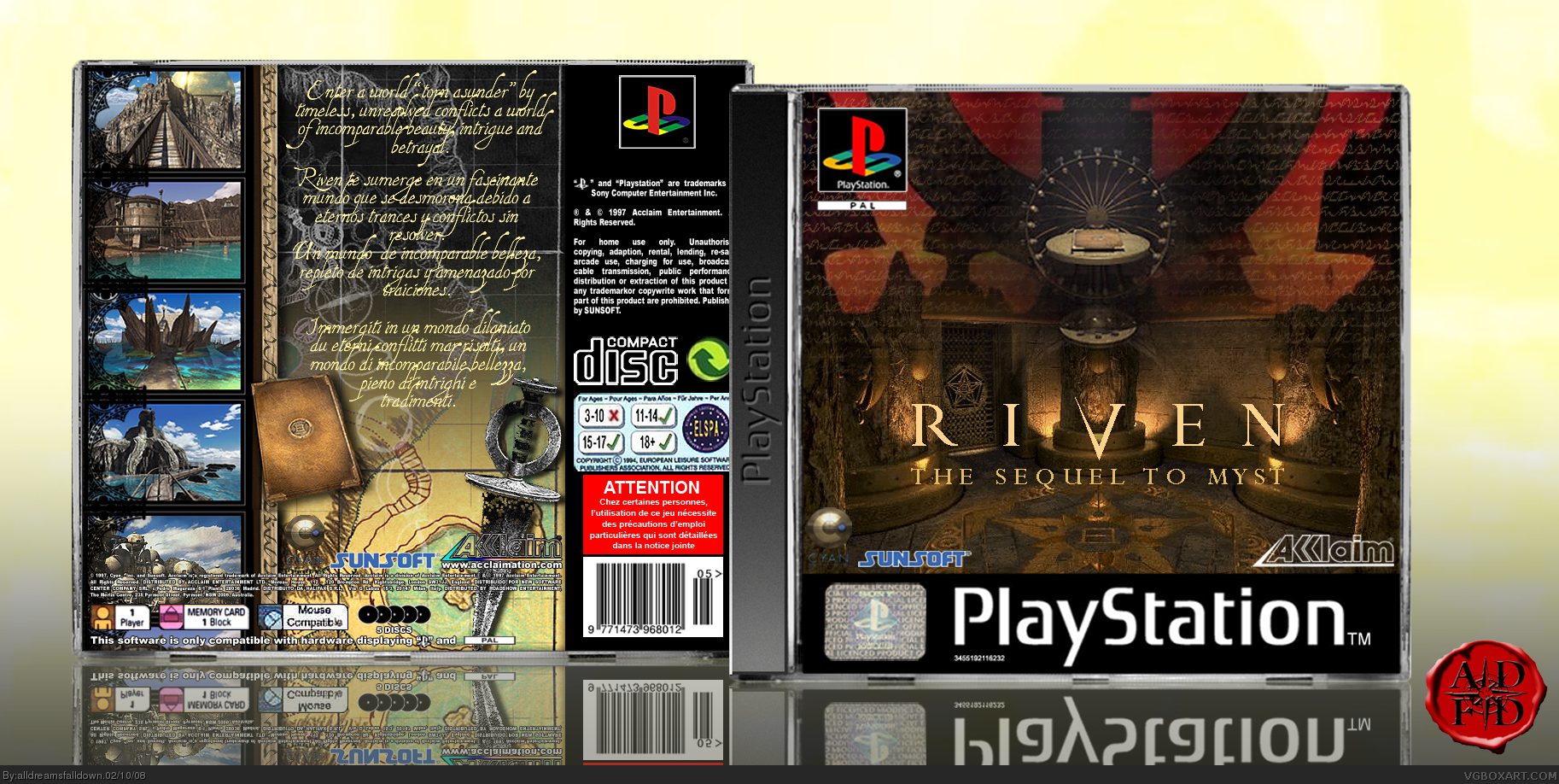 Riven: The Sequel To Myst box cover