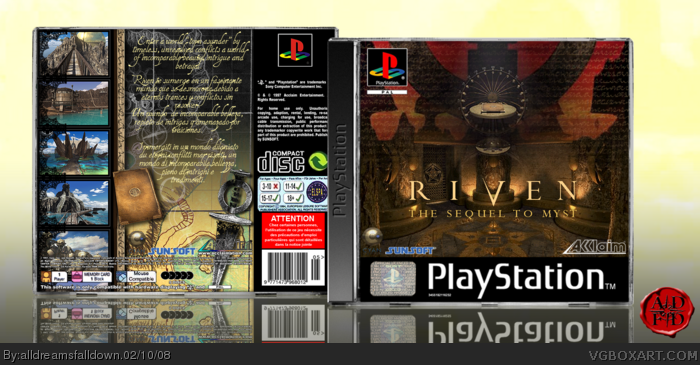 Riven: The Sequel To Myst box art cover