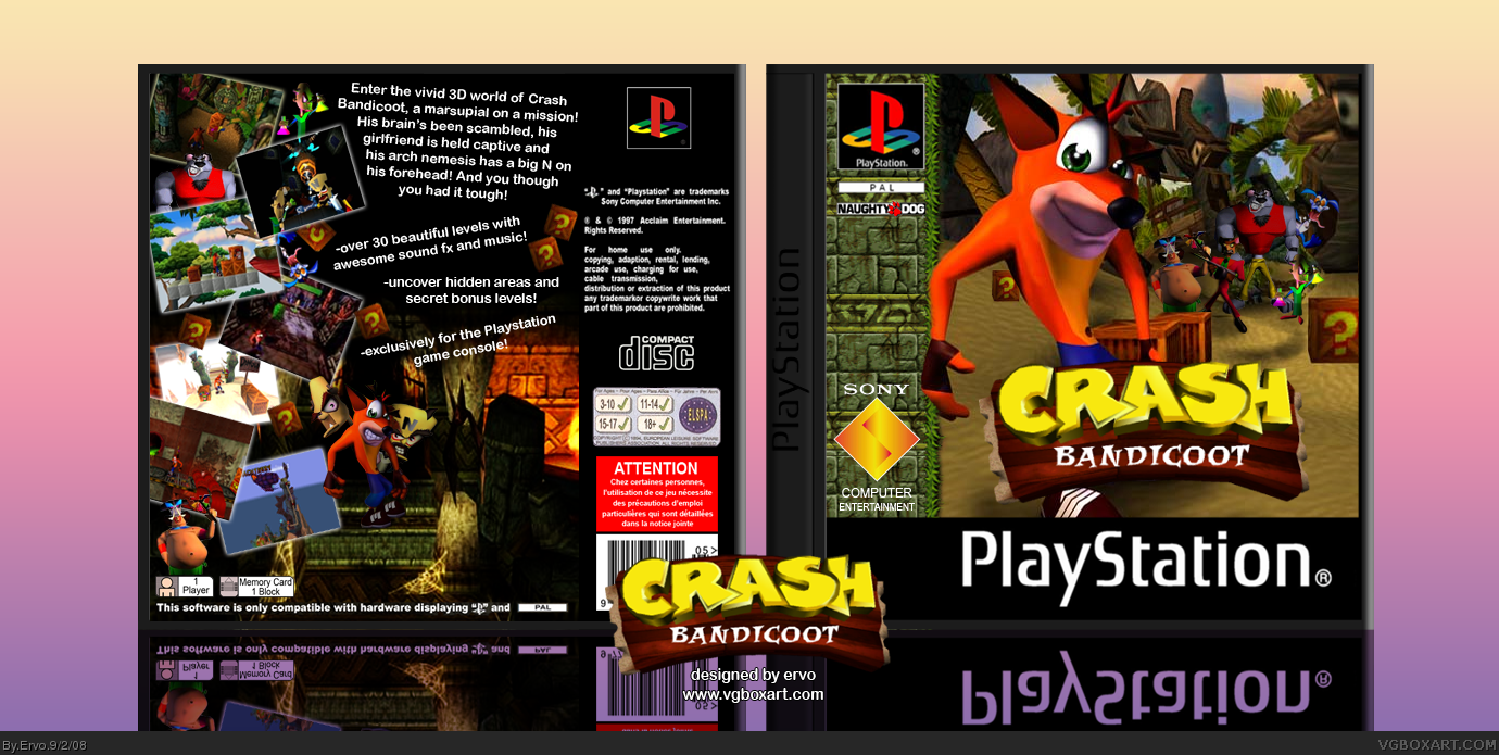 Crash bandicoot ps1 картинки