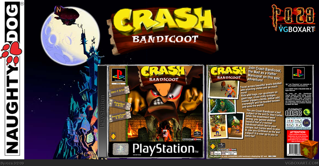 Crash Bandicoot box cover