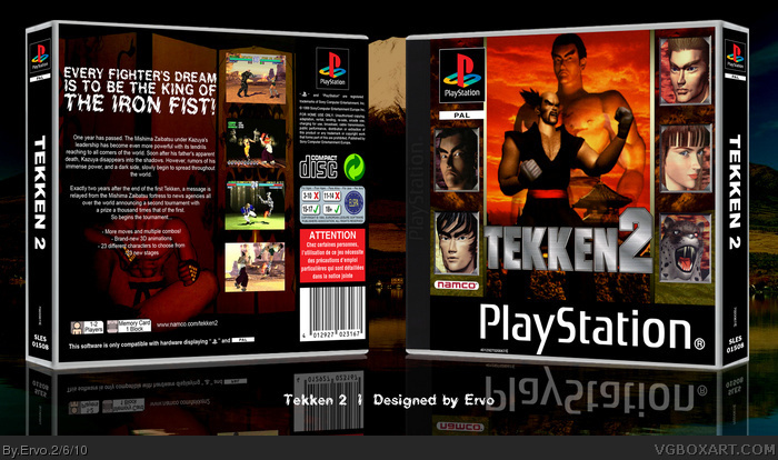 Tekken 2 box art cover
