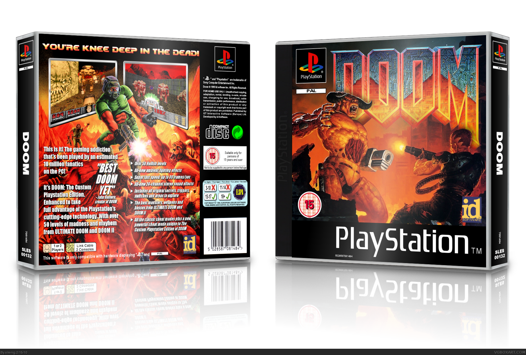 Doom PlayStation Box Art Cover by silenig