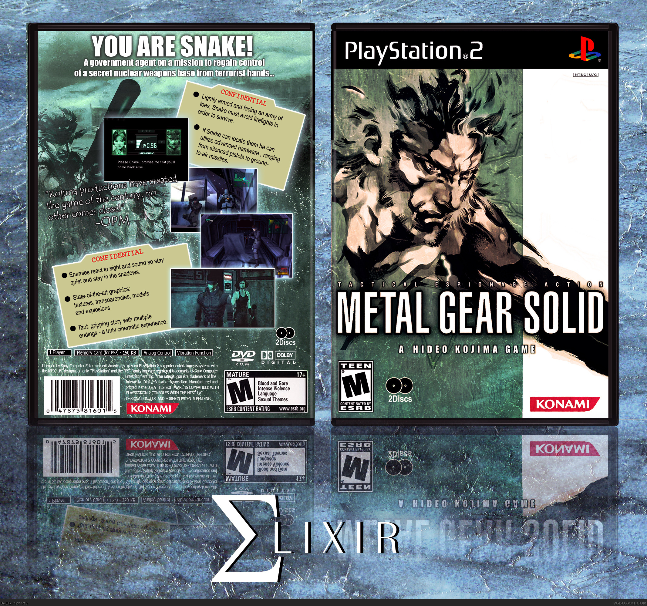 Metal Gear Solid Ps1 Box Art