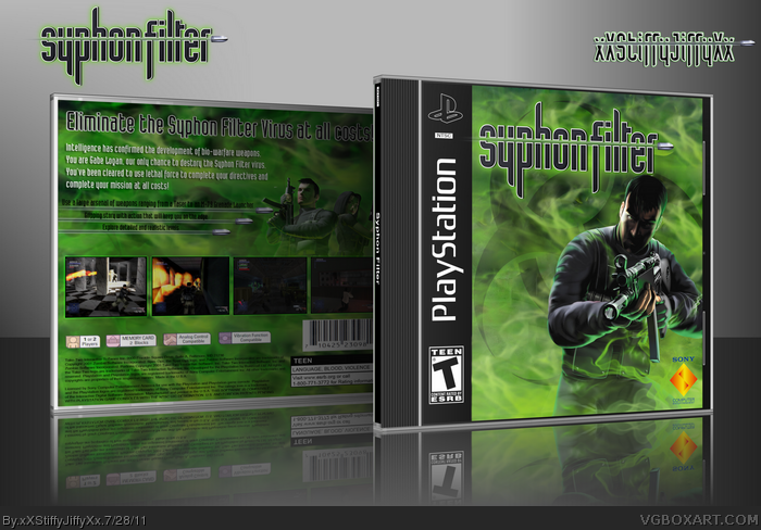 Syphon Filter: Logan's Shadow PSP Box Art Cover by MugglesMan111