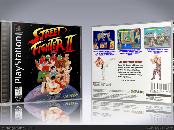 Street Fighter II box art cover