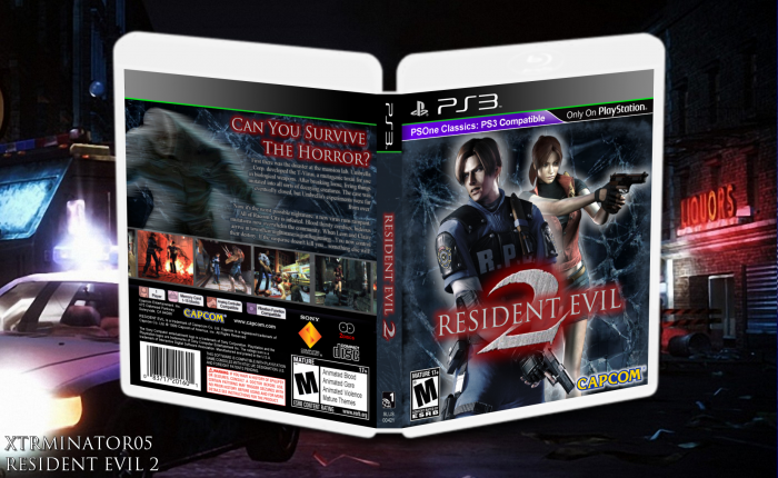 Resident Evil 2 PlayStation Box Art Cover by xtrminator05