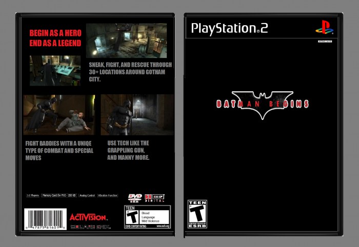 Batman Begins: The Game box art cover