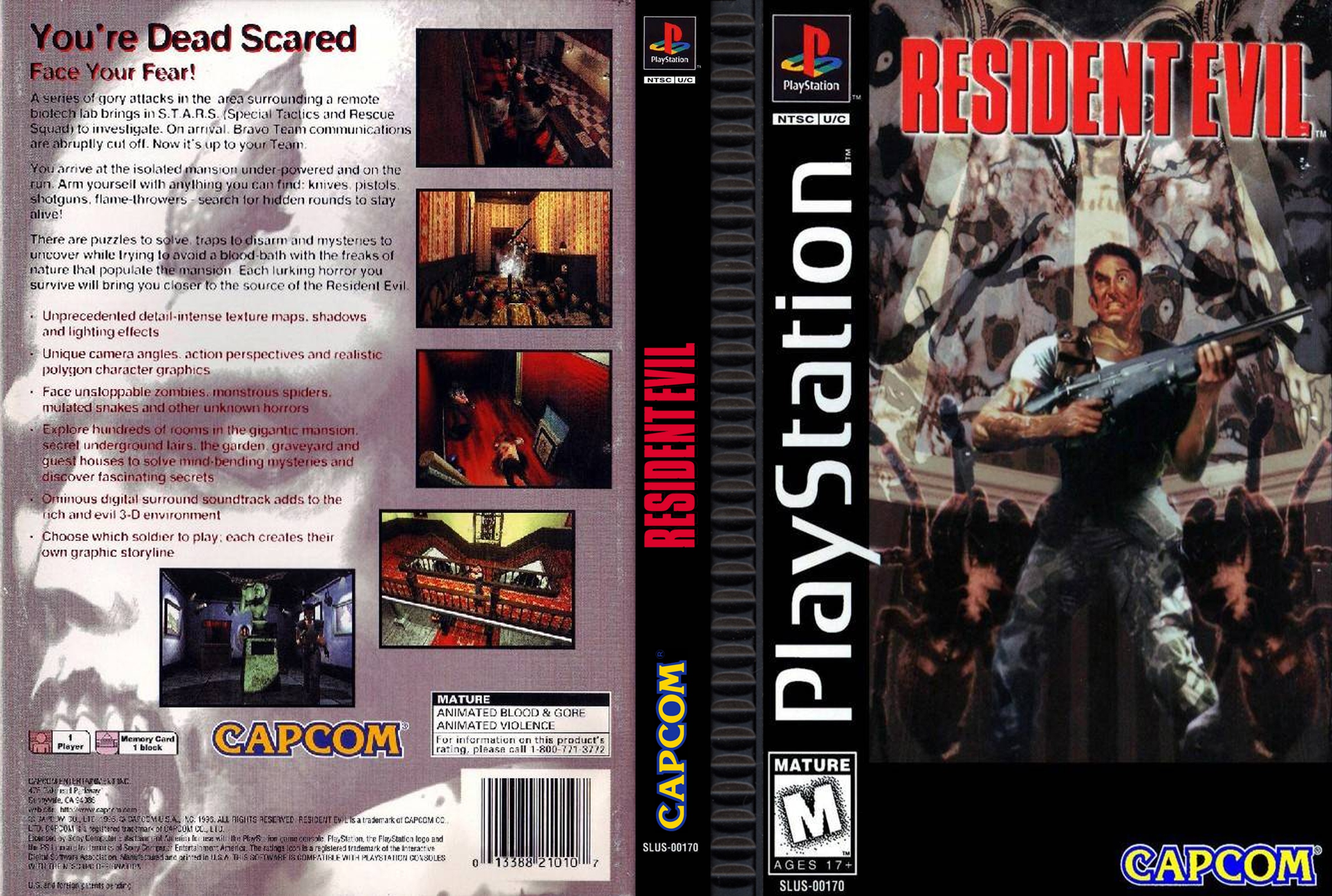 Resident evil dualshock. Resident Evil PLAYSTATION 1 обложка. Resident Evil 1 ps1 диск.