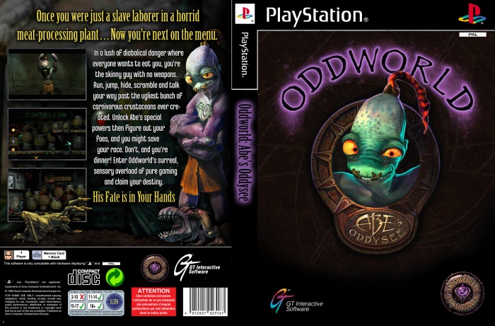 Oddworld: Abe's Oddysee box art cover