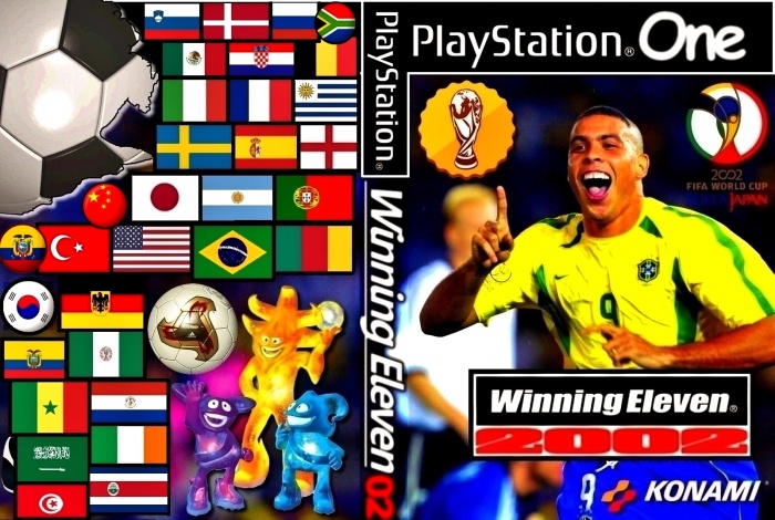Winning eleven 2002 PlayStation Box Art Cover by Henry.666