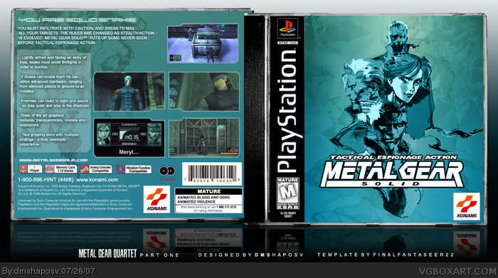 metal gear solid 1 cover