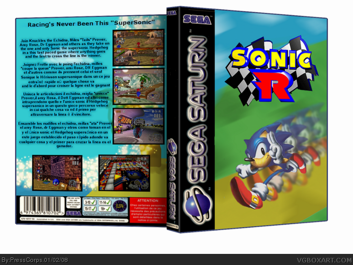 Sonic R box art cover