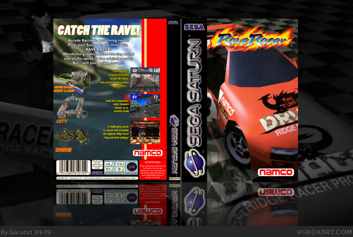 Rave Racer box art cover