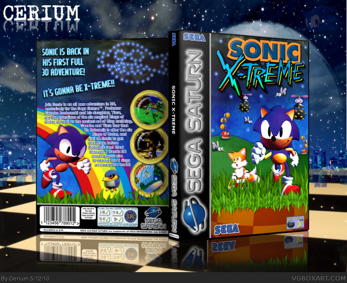Sonic X-Treme box art cover