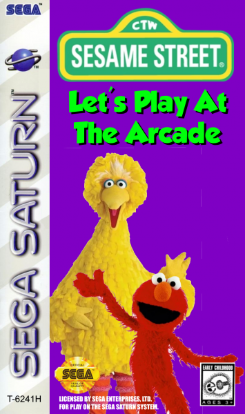 Sesame Street: Let's Play at the Arcade Sega Saturn Box Art Cover