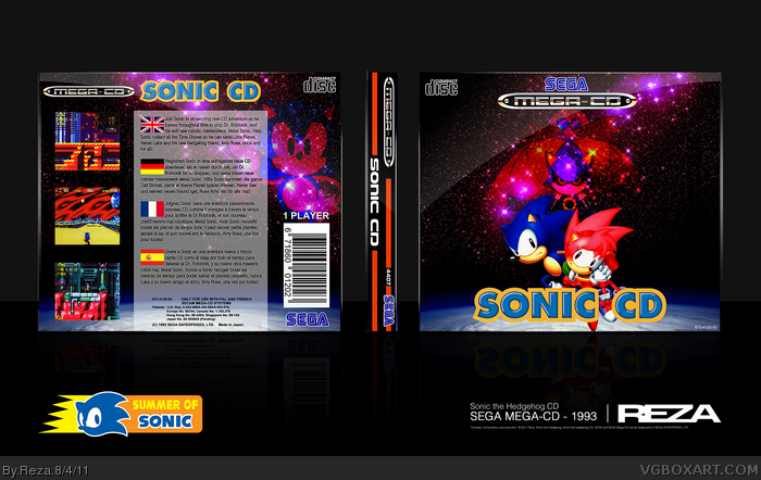 Sonic CD box art cover
