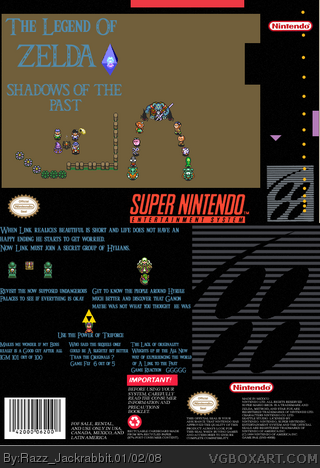 The Legend of Zelda: Shadows of the Past box cover
