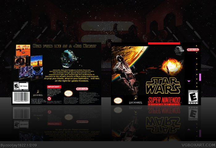 Star Wars box art cover