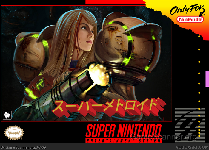 Super Metroid box art cover