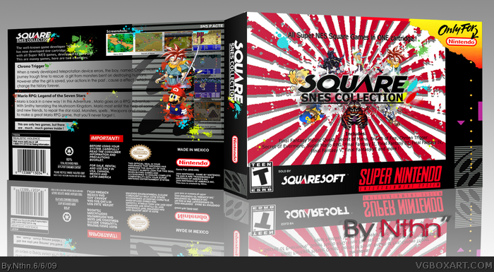 Square SNES Collection SNES Box Art Cover by Nthn