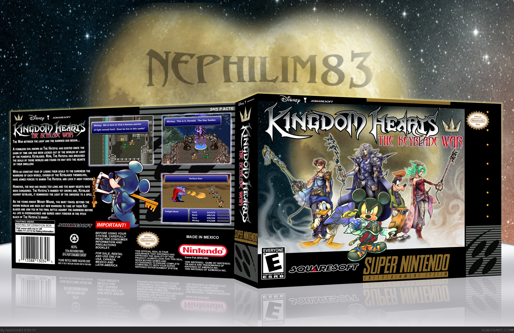 Kingdome Hearts: The Keyblade War box cover
