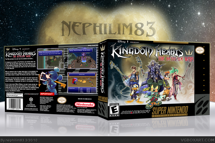 Kingdome Hearts: The Keyblade War box art cover