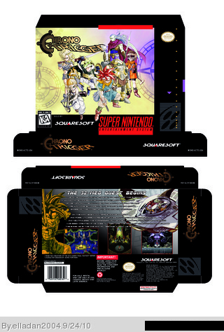 Chrono Trigger SNES Box Art Cover by elladan2004