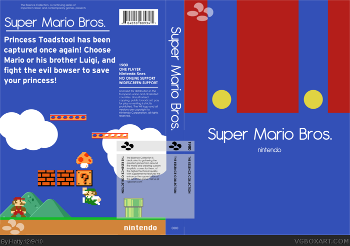 Super Mario Bros. box art cover