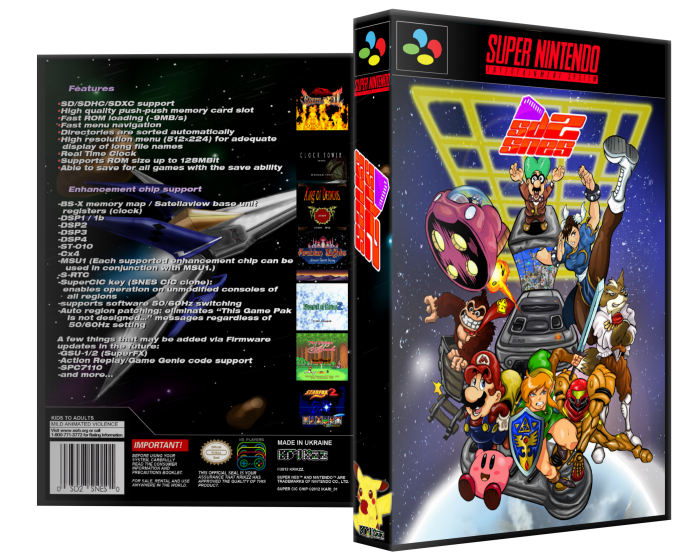 SD2SNES SNES Box Art Cover by Violet Spinks