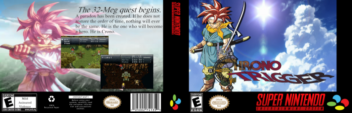 Chrono Trigger SNES Box Art Cover by uther
