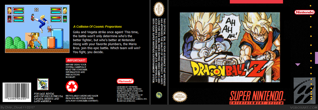 Dragon Ball Z box cover