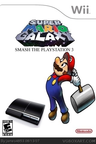blur Tilstedeværelse Rang Super Mario Galaxy: Smash The Playstation 3 Wii Box Art Cover by james4853